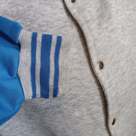 Large Vintage MacGregor Jacket Spellout Varsity 1980's Rayon blend Ringer Taiwan - Picture 5 of 7